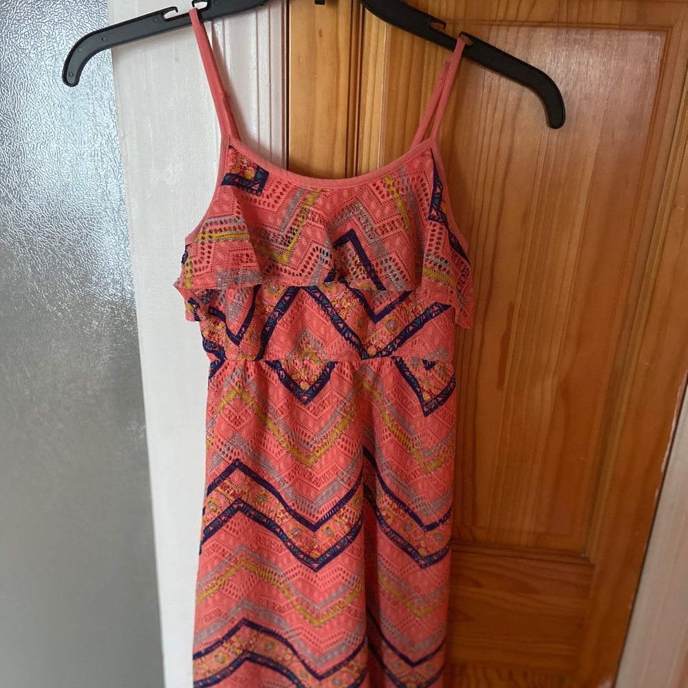 Chevron spaghetti strap dress